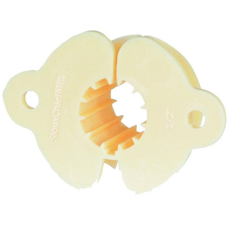 Sioux Chief Sioux Chief EZGlide 1/2 in. Natural Plastic Insulating Pipe Clamps, PK5 558-2PK2